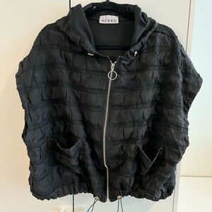 Hewko Black Women's Hooded Vest